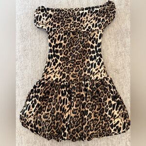 Klesis  Leopard Bubble Dress Size Small